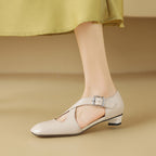 Celise D'Orsay Leather Heels