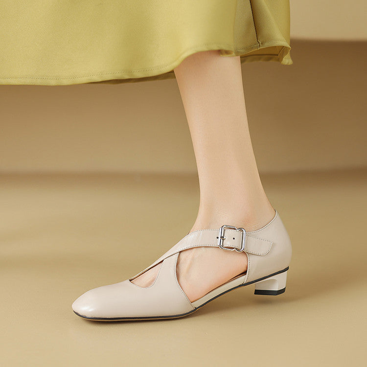 Celise D'Orsay Leather Heels