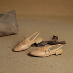 Norvie Leather Slingback Mary Jane Flats