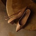 Vela Sculpt Leather Heels