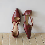 Celest Leather Mary-Jane Heels