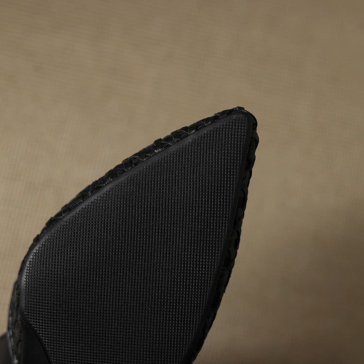 Serelle Woven Leather Heels
