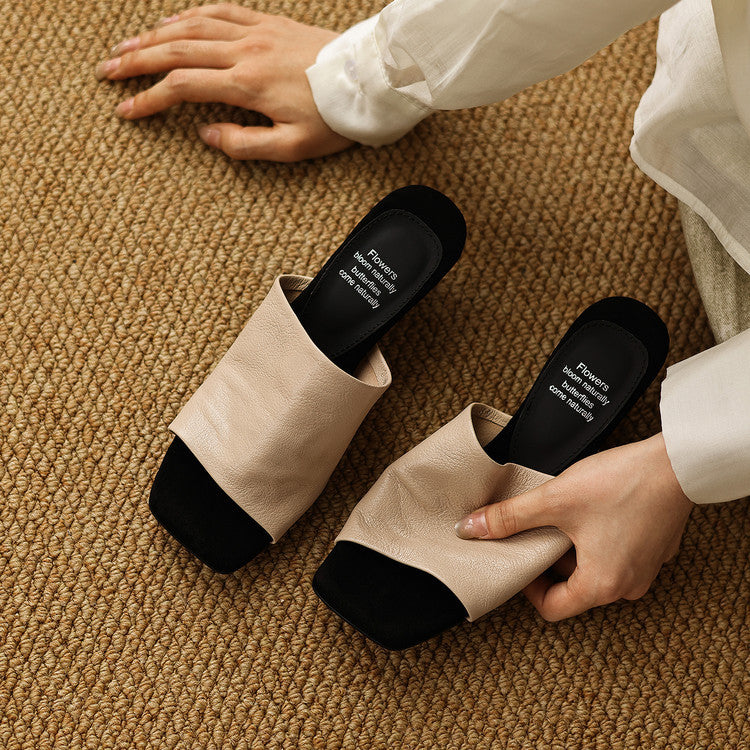 Liora Leather Sandal Mules