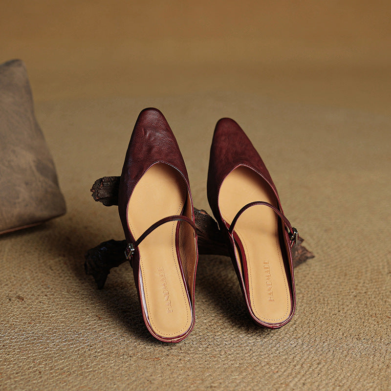 Envara Leather Mules