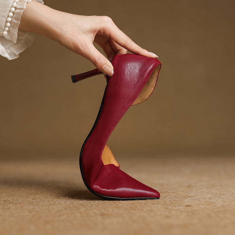 Velisse D’Orsay Leather Pumps