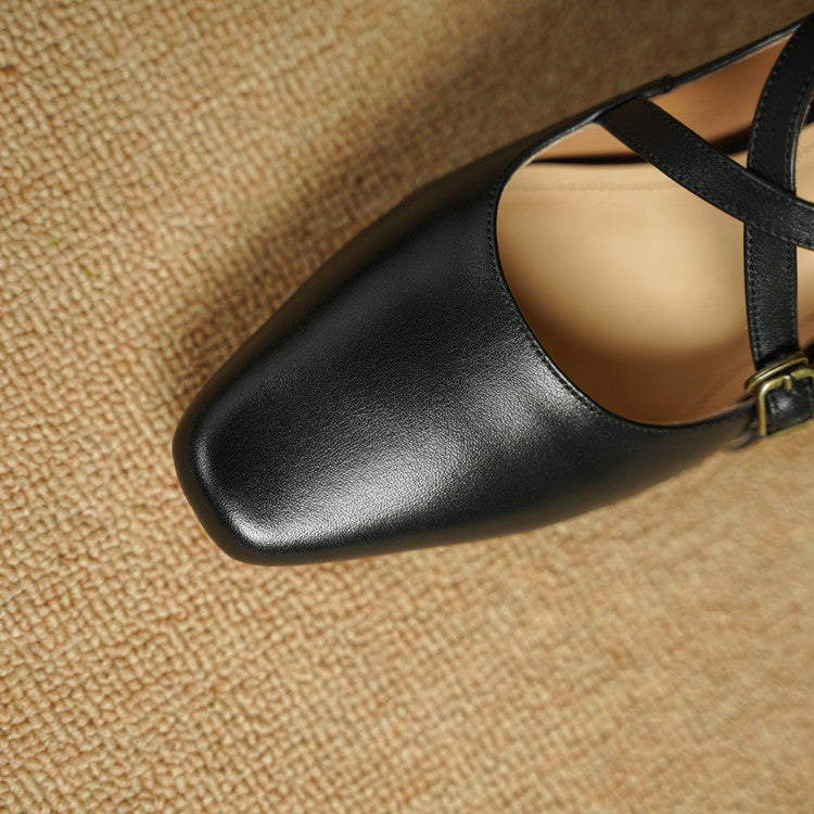 Mira Mary-Jane Leather Heels