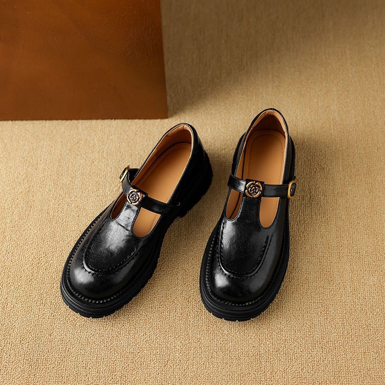 Brinell Leather Mary Janes