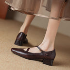 Marvelle Leather Mary Janes