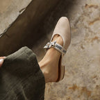 Maelle Bow Leather Mules
