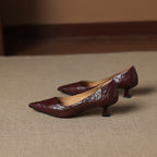 Verrine Leather Low Pumps