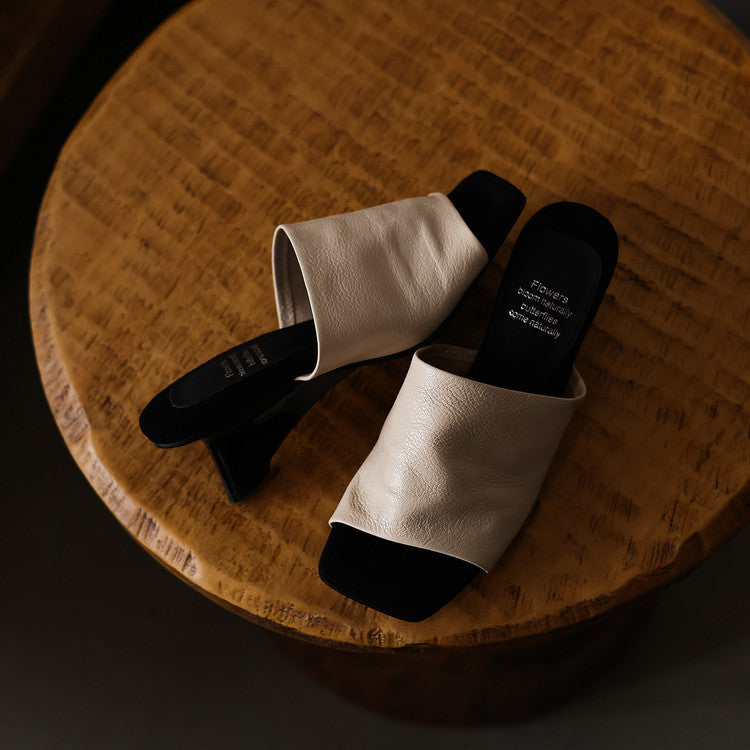 Liora Leather Sandal Mules