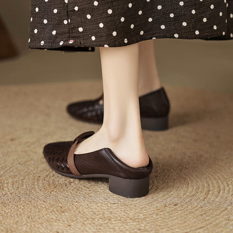 Ardelle Woven Leather Loafers