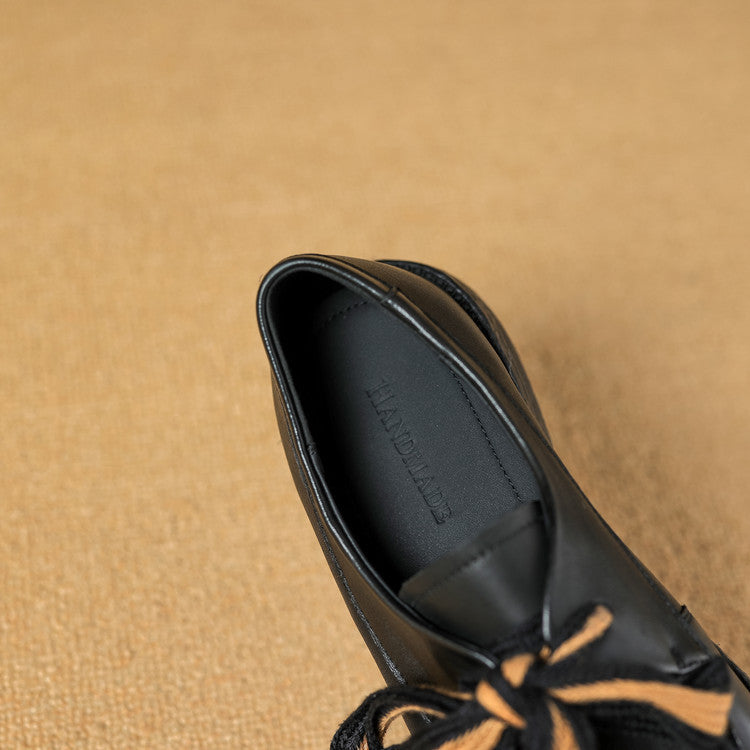 Caelen Bow Leather Loafers