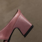 Rovell T-Bar Leather Mules