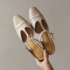 Rovell T-Bar Leather Mules