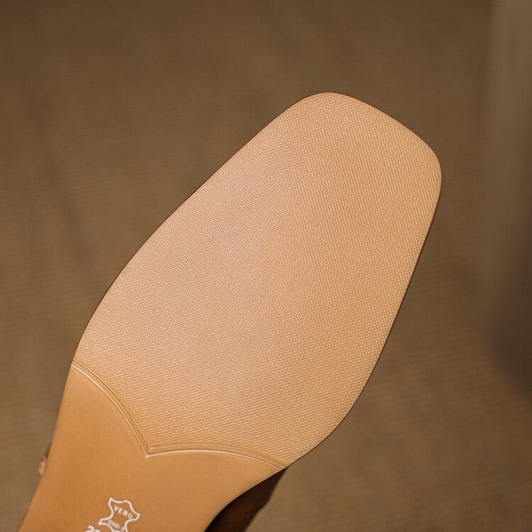 Cirelle Strap Leather Mary-Jane Heels