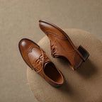 Orvain Brogue Leather Oxfords
