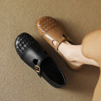 Velmora Woven Leather Loafers