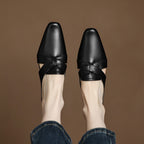 Virelle Cross Leather Mules