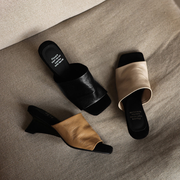 Liora Leather Sandal Mules