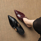 Aurel Leather Sculpt Mules