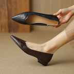Serelle Point Leather Flats