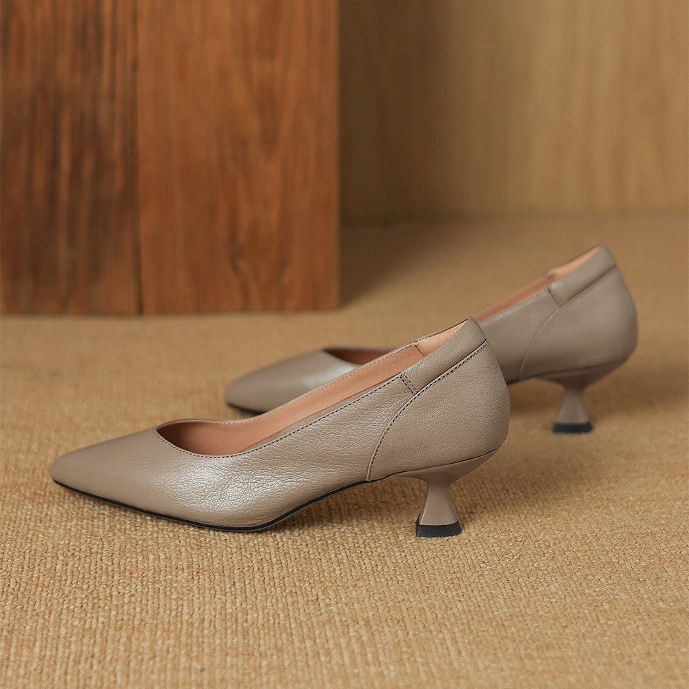 Lunare Sculpt Leather Pumps