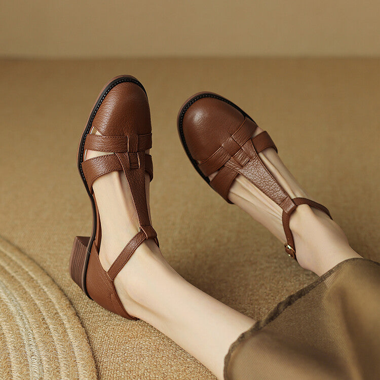 Lorin Roman Leather Heels