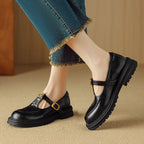 Brinell Leather Mary Janes