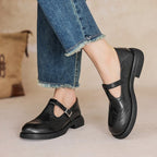 Veloria Leather Mary Janes