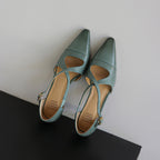 Celest Leather Mary-Jane Heels