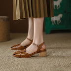 Orlina Roman Leather Heels
