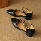 Calenne Leather Slingbacks