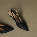 Aviel Pointed Leather Heels