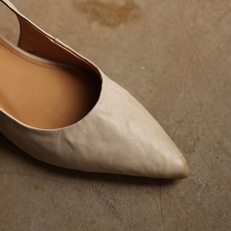 Vela Sculpt Leather Heels
