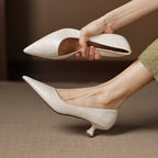Verrine Leather Low Pumps