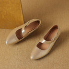 Caresa Leather Mary-Jane Heels