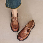 Veloria Leather Mary Janes