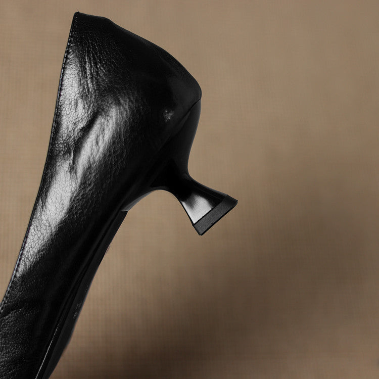 Verrine Leather Low Pumps