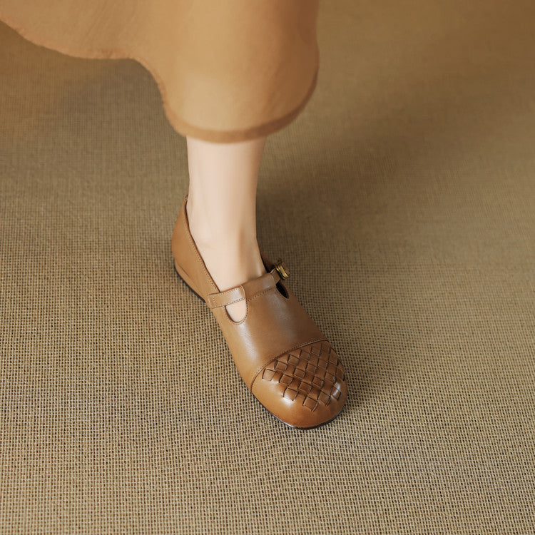 Velmora Woven Leather Loafers