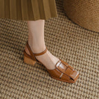 Orlina Roman Leather Heels