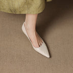 Verrine Leather Low Pumps