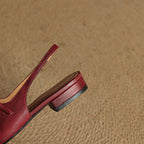Norvie Leather Slingback Mary Jane Flats