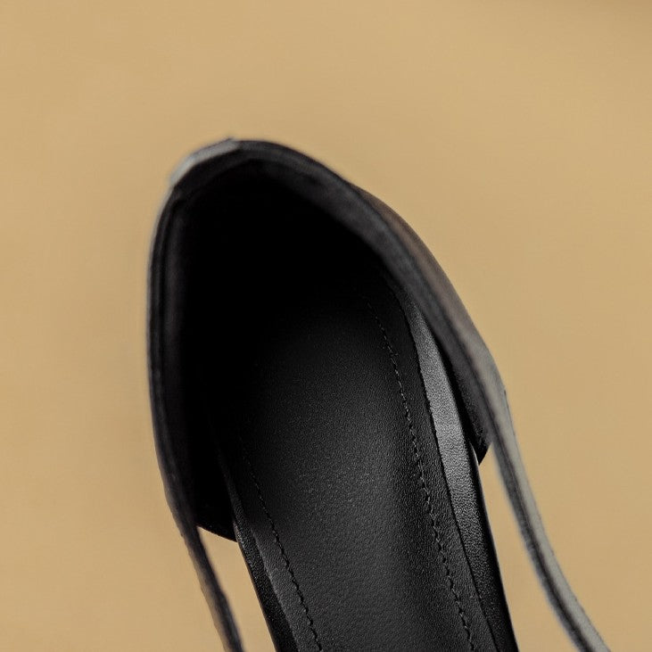 Aveline Cutout Leather Pumps