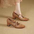 Mira Mary-Jane Leather Heels