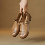 Velmora Woven Leather Loafers