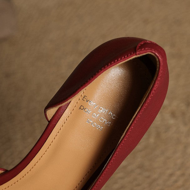 Velisse D’Orsay Leather Pumps