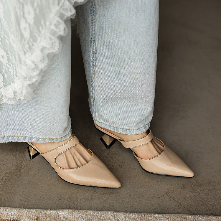 Elvaré Strap Leather Mules