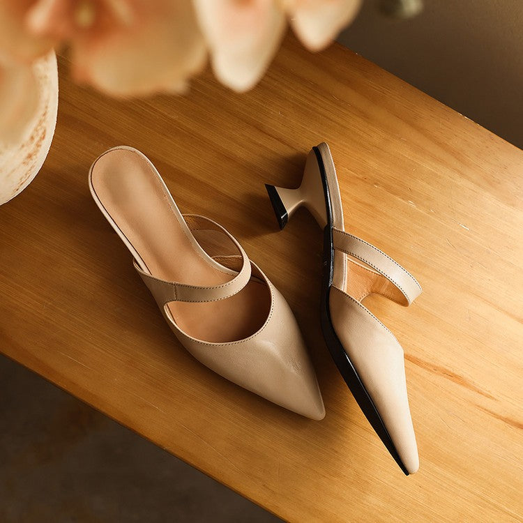 Elvaré Strap Leather Mules