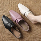 Virelle Cross Leather Mules